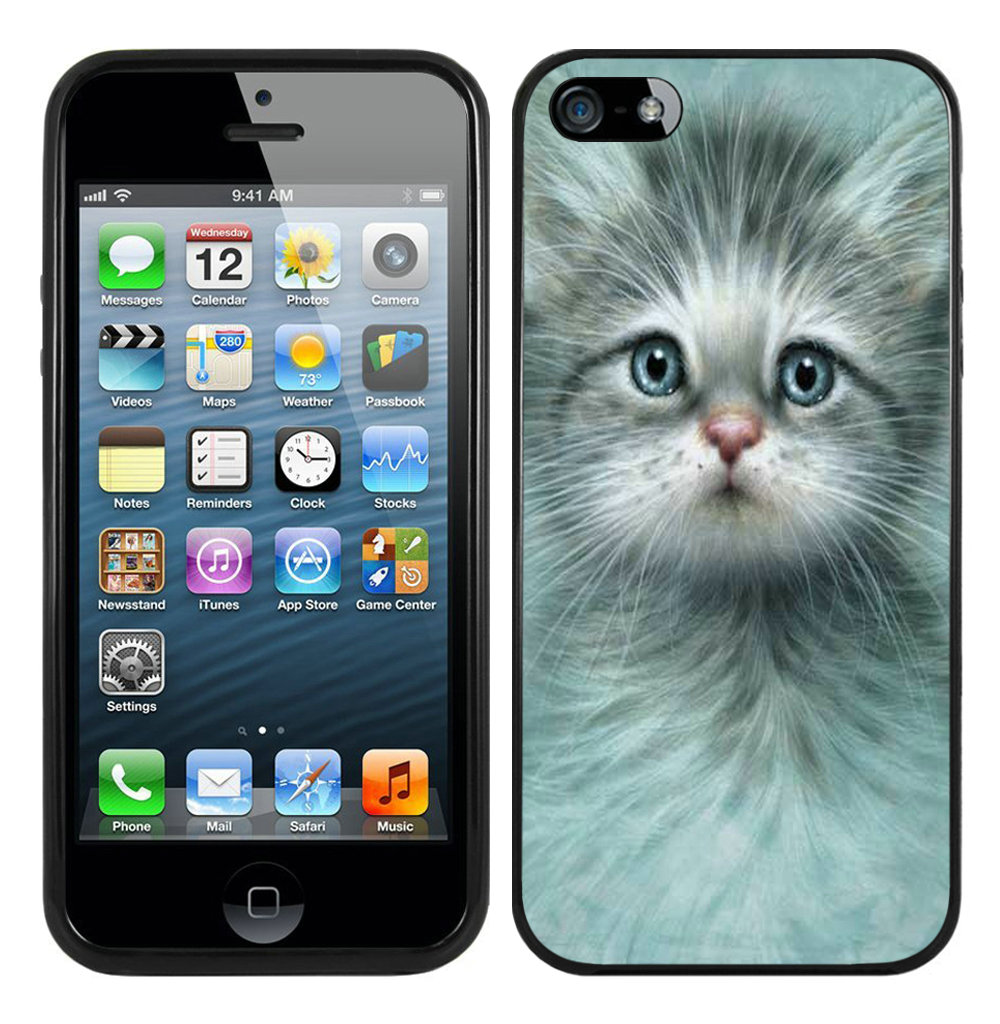 cat Black iPhone 5 5S Case
